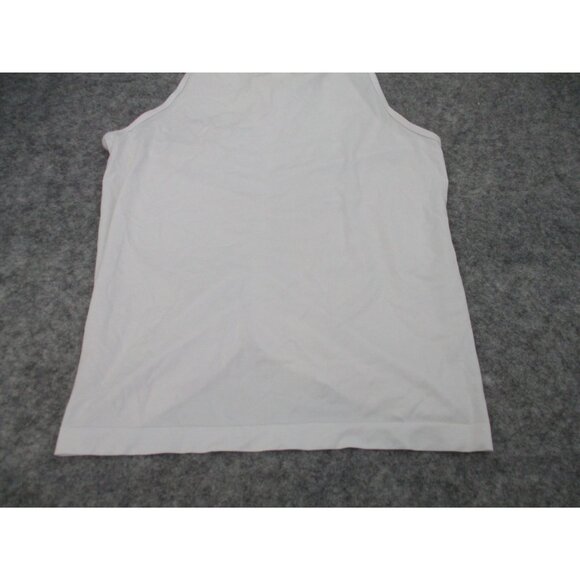 Fabletics White Tank Top Ruched Back Sleeveless Athletic Workout Womens Large - Picture 4 of 16
